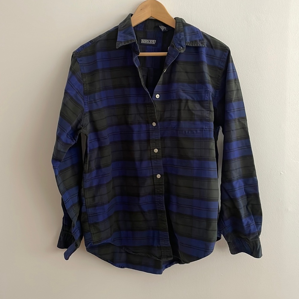 Lands End Flannel Print Button Up